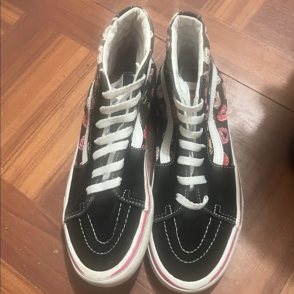 Vans Pink and White Sneakers